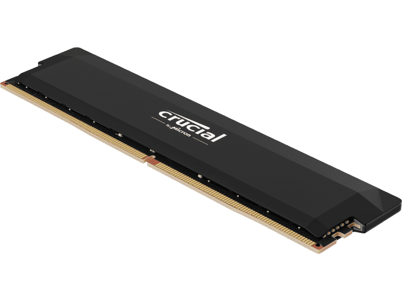 Crucial Pro 16GB 1x16GB 16GB DDR5 UDIMM 6000MHz CL36 Black Heat Spreader Memory