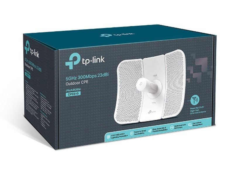 TP-Link CPE610 5GHz 300Mbps 23dBi Outdoor CPE