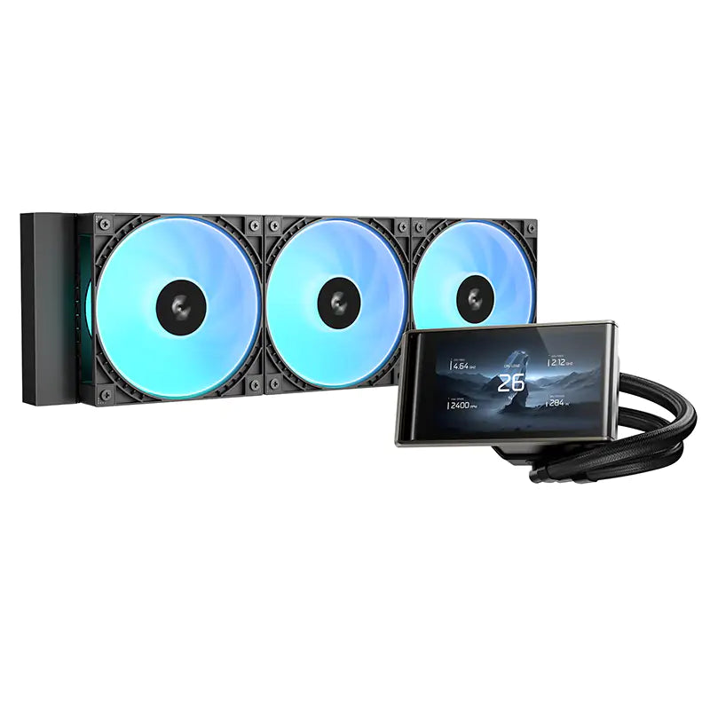 DeepCool LT360 VISION ARGB 360mm 4.5" IPS LCD AIO Liquid CPU Cooler