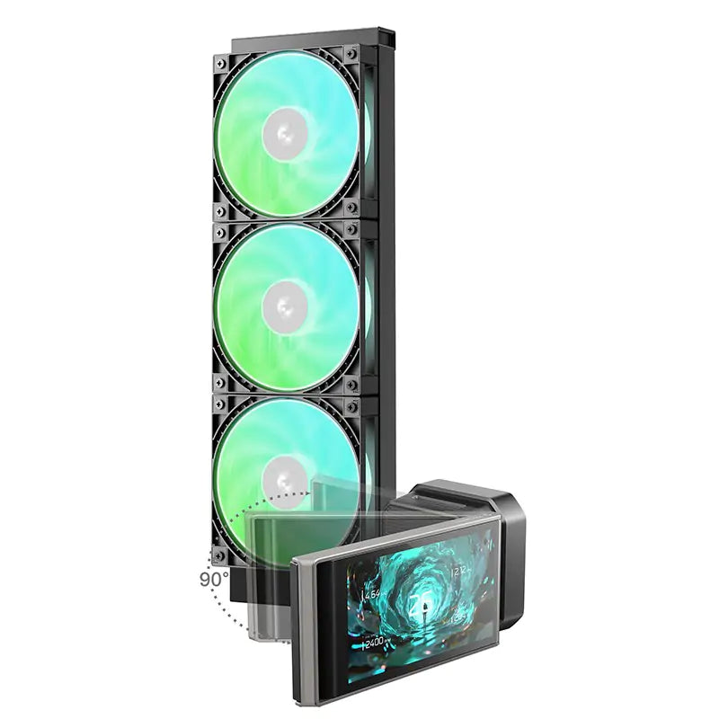DeepCool LT360 VISION ARGB 360mm 4.5" IPS LCD AIO Liquid CPU Cooler