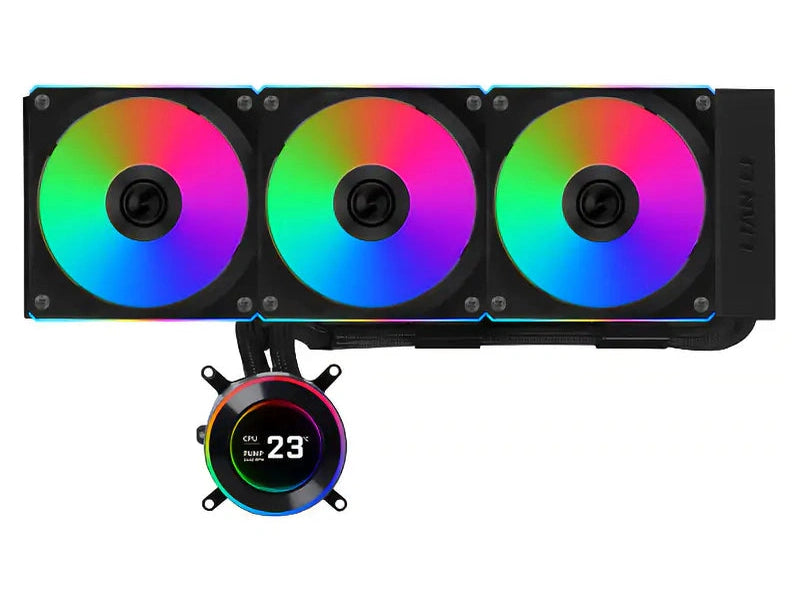Lian Li Hydroshift II LCD-C 360CL 360mm RGB AIO CPU Cooler - Black GHS2LCD36RB