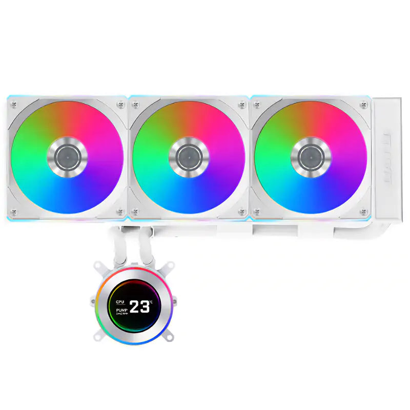 Lian Li Hydroshift II LCD-C 360CL 360mm RGB AIO CPU Cooler - White GHS2LCD36RW