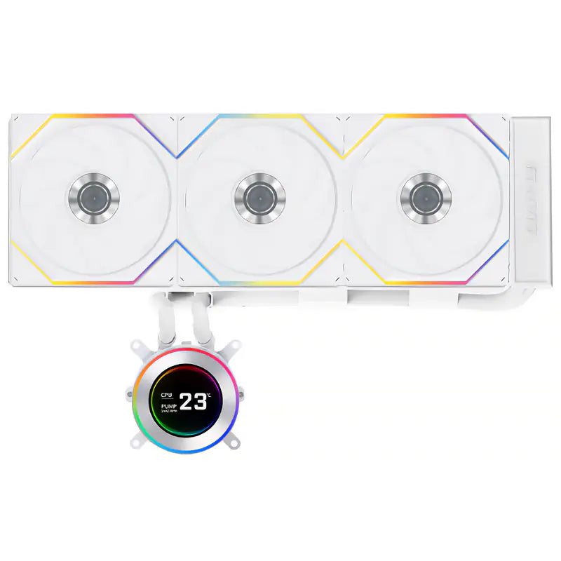 Lian Li Hydroshift II LCD-C 360TL 360mm RGB AIO CPU Cooler - White GHS2LCD36TW