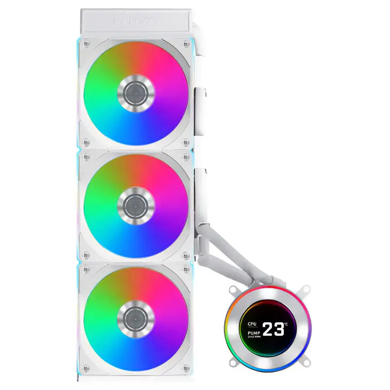Lian Li Hydroshift II LCD-C 360CL 360mm RGB AIO CPU Cooler - White GHS2LCD36RW