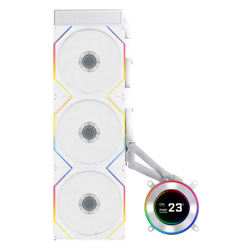 Lian Li Hydroshift II LCD-C 360TL 360mm RGB AIO CPU Cooler - White GHS2LCD36TW