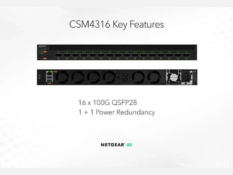Netgear M4350 16x 100G QSFP28 Fully Managed Switch