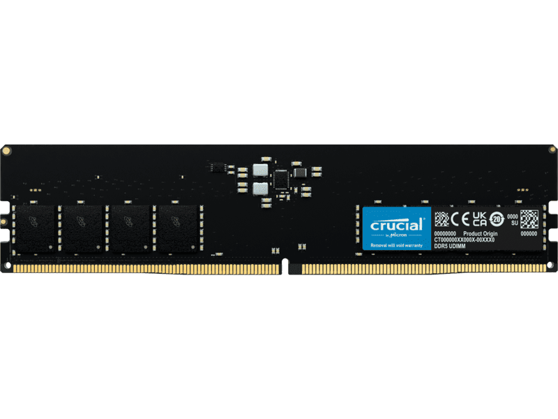 Crucial 16GB DDR5 Desktop Memory PC5-44800 5600MHz Unranked