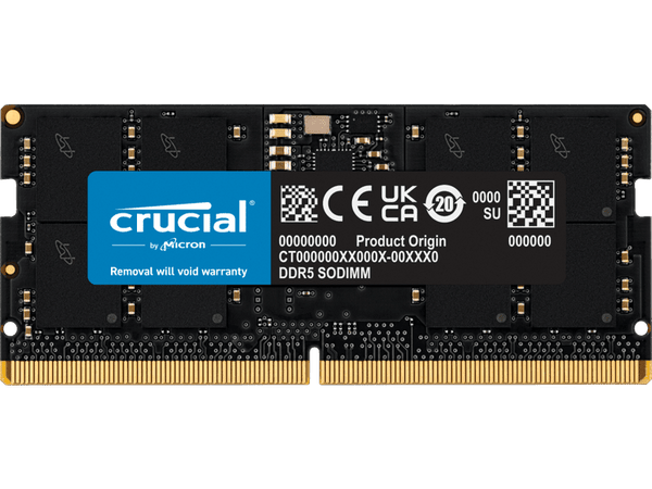 Crucial 24GB DDR5 Notebook Memory PC5-44800 5600MHz Unranked