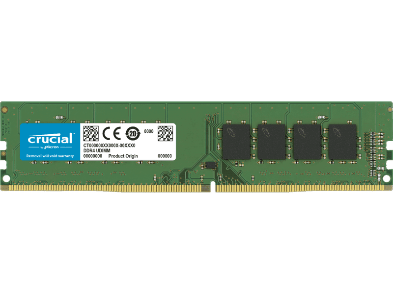 Crucial 8GB DDR4 Desktop Memory PC4-25600 3200MHz Unranked