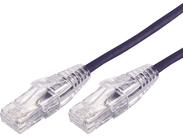 Comsol 1M 10GbE Ultra Thin Cat 6A UTP Snagless Patch Cable Purple