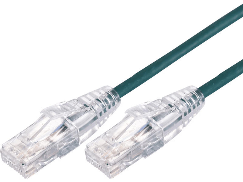 Comsol 2M 10GbE Ultra Thin Cat 6A UTP Snagless Patch Cable Green