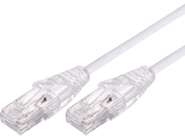 Comsol 1M 10GbE Ultra Thin Cat 6A UTP Snagless Patch Cable White