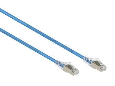 7.5M Blue Ultra Thin CAT6A 10G F/UTP Ethernet Network Cable