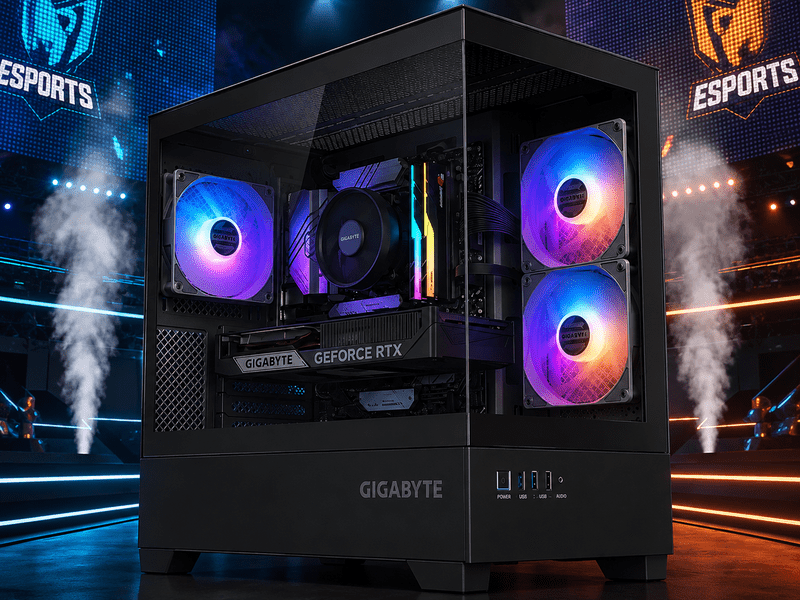 PCLAN Karken Gaming PC, AMD Ryzen 5 9500F / G.SKILL 32GB DDR5 / RTX5060 Ti / 1x HP 512GB SSD / 2 Year Return To Base Warranty