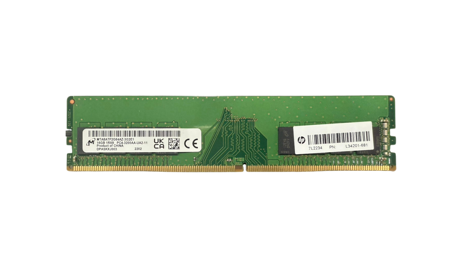 HP Micron 16GB DDR4 3200 UDIMM L34201-681 Desktop Memory with 3 Year Warranty * OPEN BOX Brand New