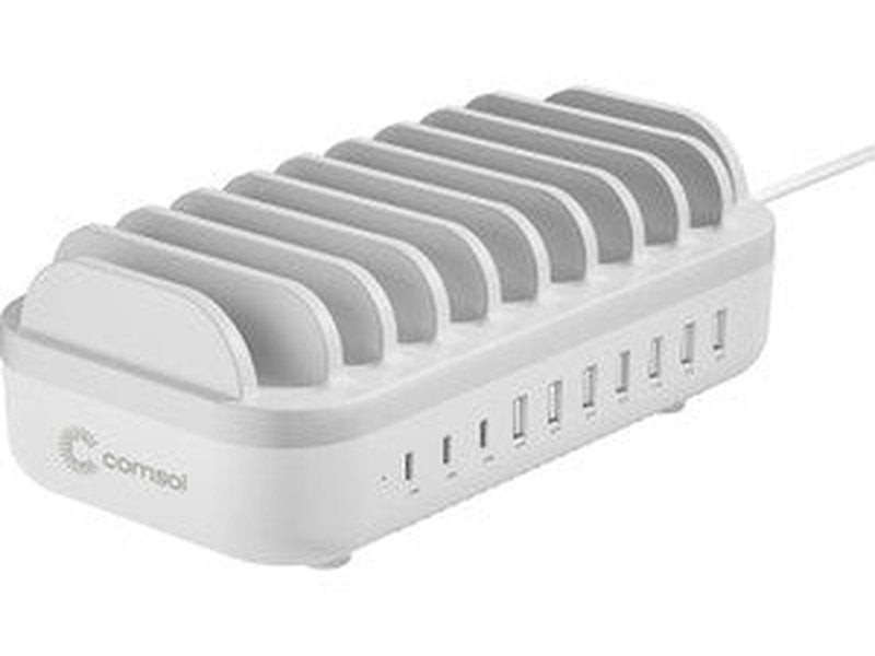 Comsol 10 Port USB-C & USB-A Charging Station 120W Total Power