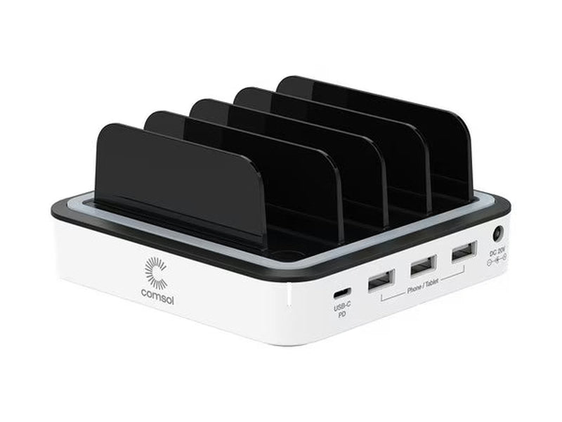 Comsol 4 Port 48W Desktop USB Charging Station - DCS448