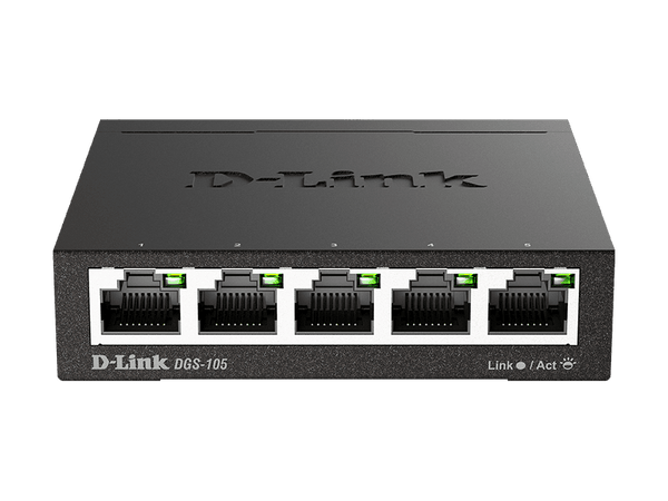 D-Link 5-Port Gigabit Unmanaged Desktop Switch with 5 RJ45 Ports