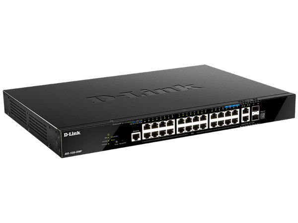 D-Link DGS-1520 28-Port Stackable Smart Managed Switch with 20 Base-T PoE