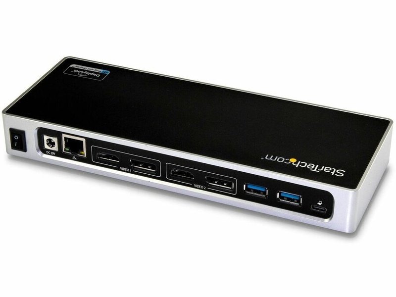 StarTech USB-C USB-A Hybrid 4K Dock Dual DisplayHDMI 2 DP 2 USB 6 USB-CNO PD