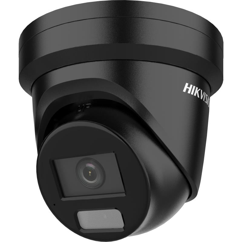 Hikvision Acusense G2H 2CD2366G2H-IU 6MP Turret Camera, Fixed 2.8mm, IR 30M, Mic Black, 3Yr