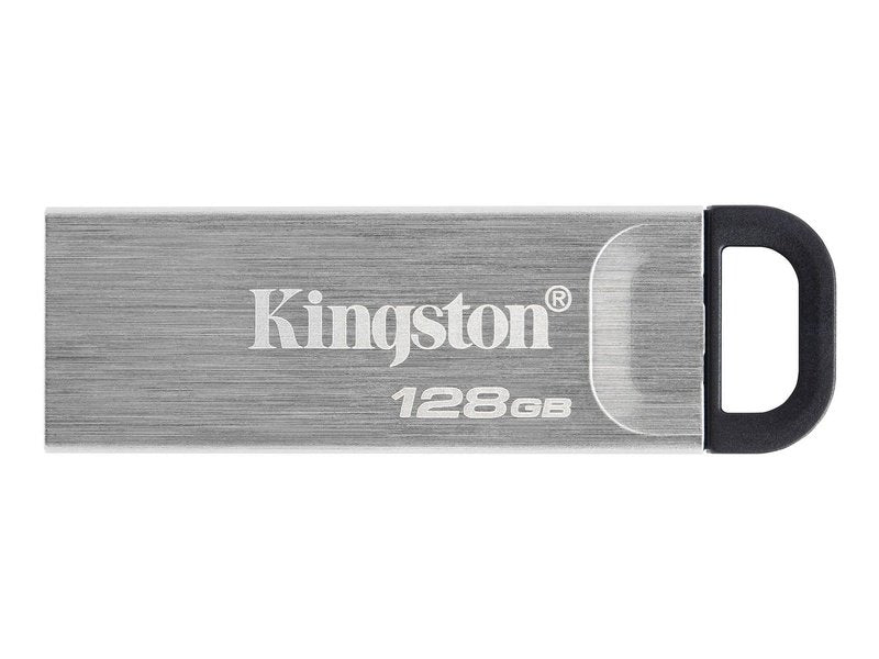 Kingston DataTraveler Kyson DTKN 128GB USB 3.2 Type A Flash Drive Silver