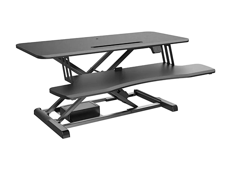 Brateck DWS15-02 Electric Sit-Stand Desk Converter with Keyboard Tray Deck