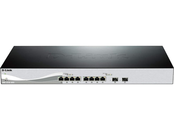 D-Link 10-Port 10 Gigabit Smart Managed Switch with 8 10GBase-T Ports and 2 SFP+ ports