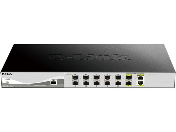 D-Link DXS-1210 12-Port 10 Gigabit Ethernet Smart Managed Switch with 10 SFP+ and 2 BASE-T Ports