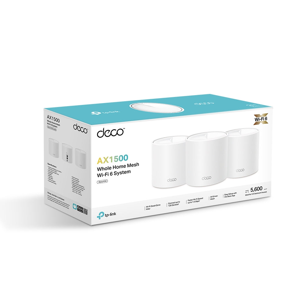 TP-Link Deco X1500 3-pack AX1500 Whole Home Mesh Wi-Fi 6 System