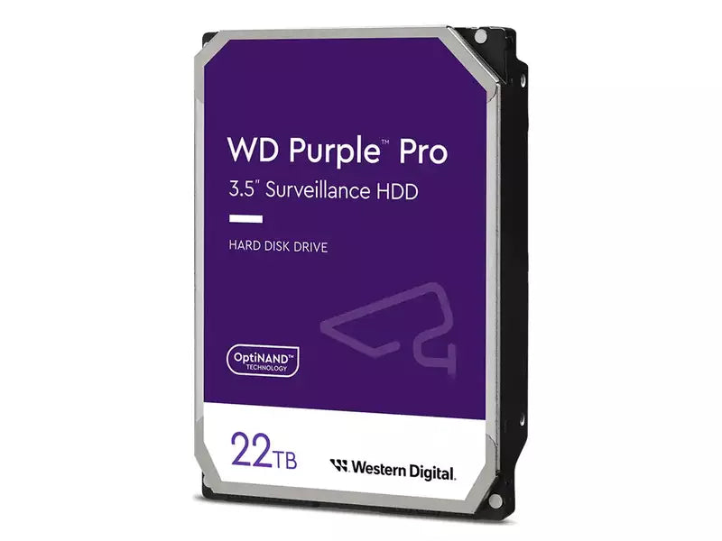 WD 22TB Purple Pro 3.5" 7200RPM SATA3 Surveillance Hard Drive