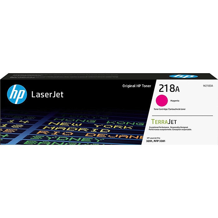 HP 218A Magenta LaserJet Toner Cartridge 1.2K Yield For 3301SDW / 3301FDW (W2183A)