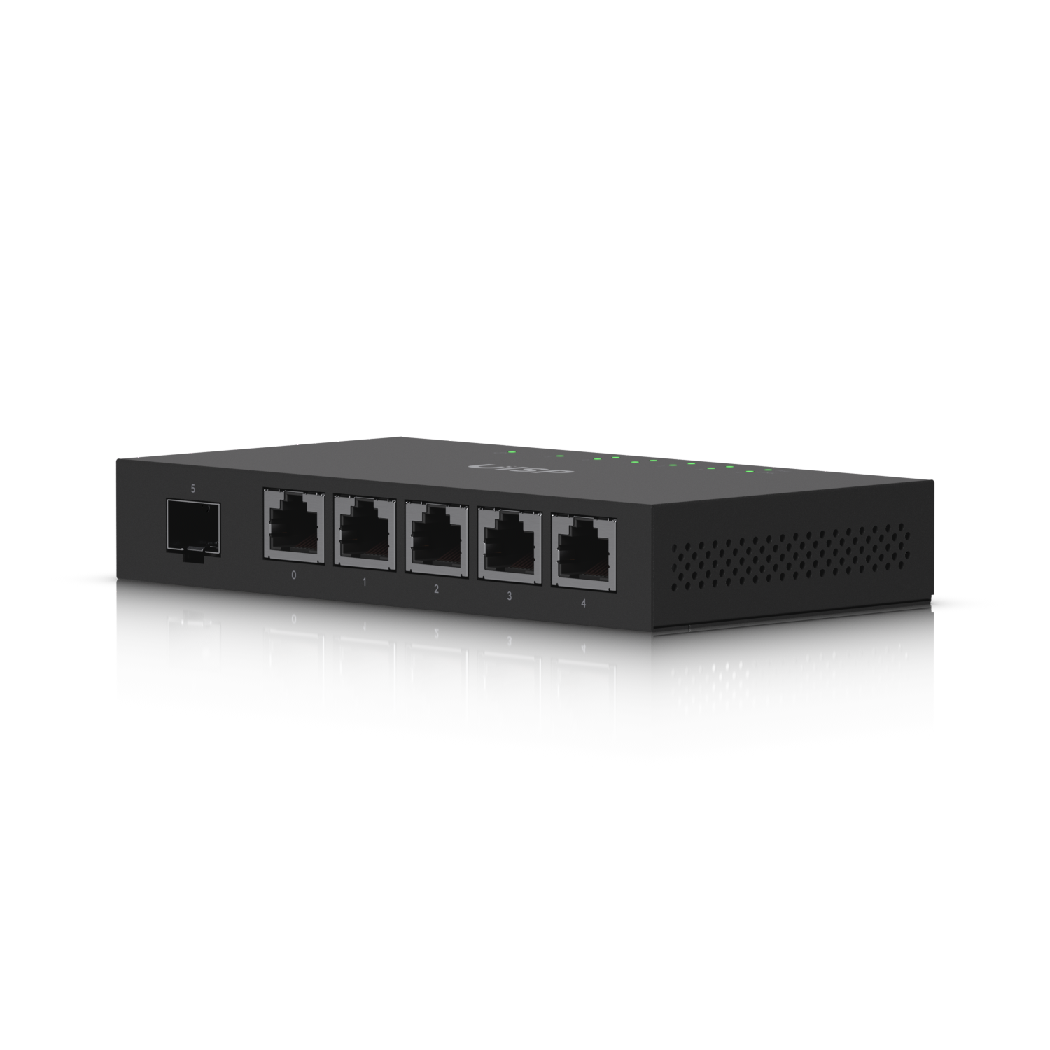 Ubiquiti EdgeRoute Advanced Gigabit Ethernet Router - Compact Powerful Router Sporting,5 Gigabit RJ45 Ports Passive PoE Support& SFP,