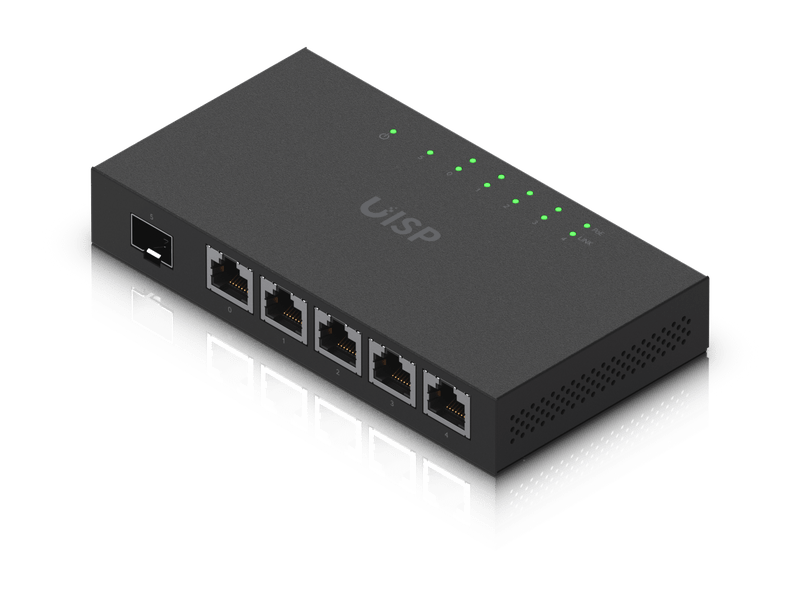 Ubiquiti EdgeRoute Advanced Gigabit Ethernet Router - Compact Powerful Router Sporting,5 Gigabit RJ45 Ports Passive PoE Support& SFP,