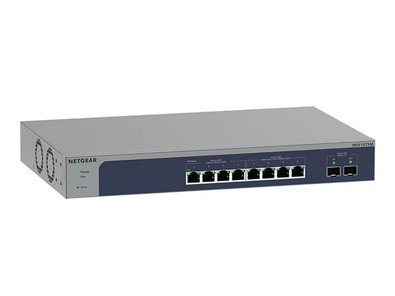 Netgear MS510TXM 8-Port Multi-Gigabit/10G Ethernet Smart Switch with 2 SFP+ Port