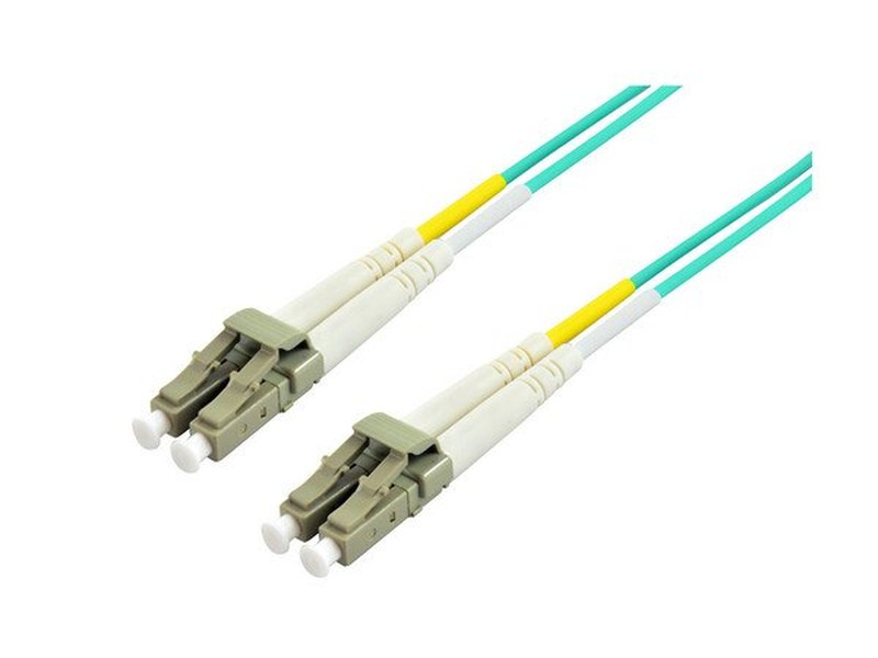 2mtr LC-LC Multi-Mode Duplex Fibre Patch Cable LSZH 50/125 OM3