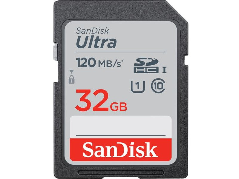SanDisk 32GB Ultra SDHC SDXC UHS-I Memory Card 120MB/s Full HD Class 10 Speed Shock Proof Temperature Proof Water Proof X-ray Proof Digital Camera