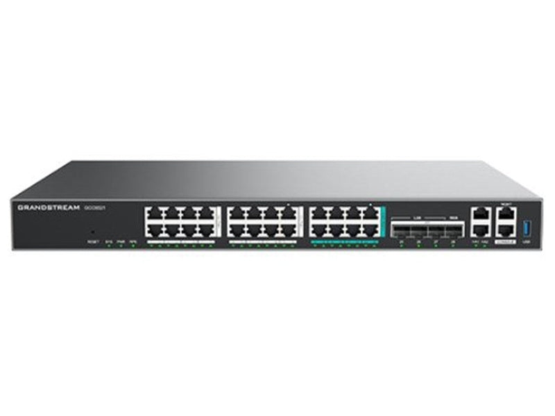 Grandstream BUILT-IN IPPBX+ ENTERPRISE GRA DE FW + VPN ROUTER + 8 X 2.5 GB, 4 X 10 GIG SFP+, 16 X GIGE GCC6021