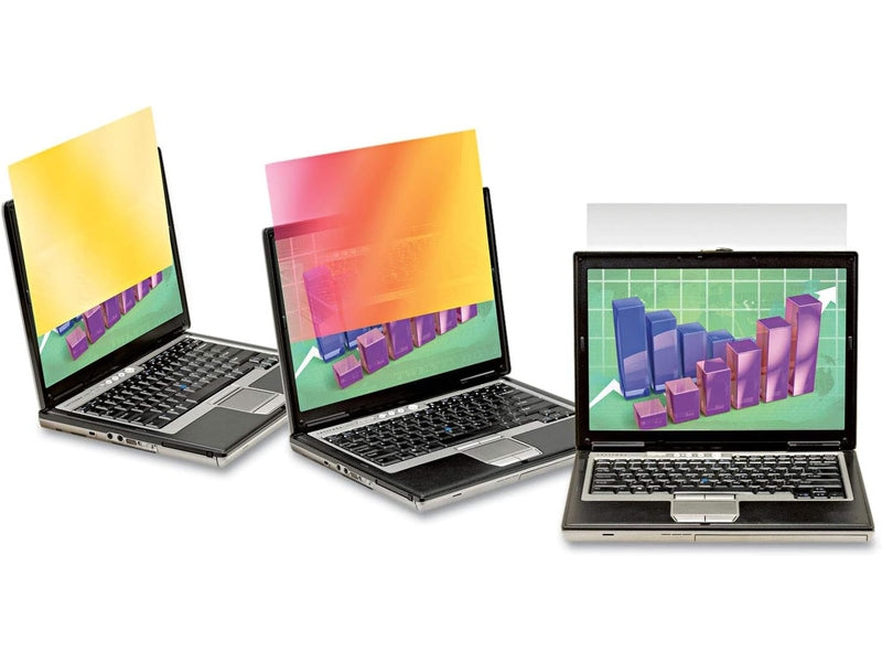 3M Gold Privacy Filter for 15.6" Laptop with 3M COMPLY Flip Attach, Adhesive Strips and Slide Mounts, 16:9
