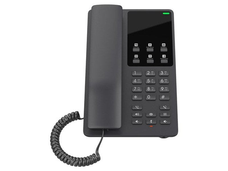 Grandstream GHP621W Desktop Hotel Phone, Built-in WiFi, Black, 2 SIP Accounts, 2 Lines, 3-way Audio Conferencing
