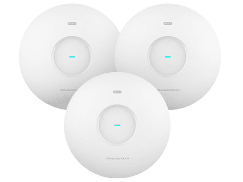 Grandstream 2X4X4 TRI-BAND WI-FI 7 INDOOR AP, 1 X 10 GBE, 1 X 2.5 GBE, BLE - 3PACK GR-GWN7674-3PACK