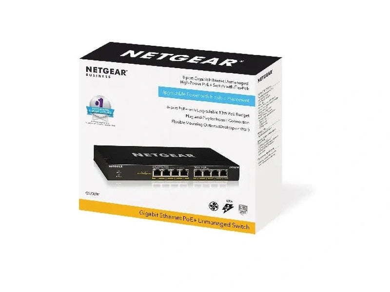 Netgear SOHO 8-port PoE+ Gigabit Unmanaged Switch