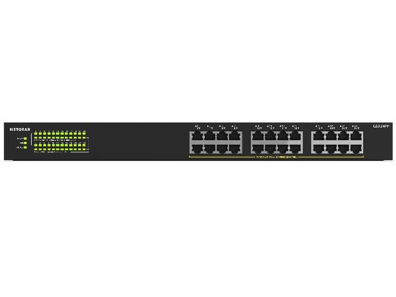Netgear 24-Port Gigabit Ethernet High-Power Unmanaged Switch with 24-Ports PoE+ 380W