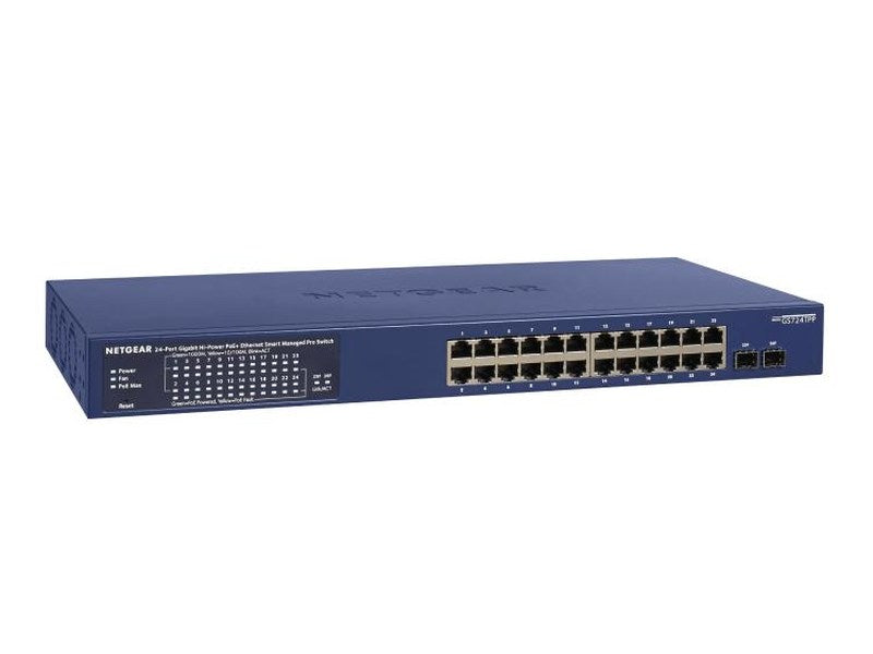 Netgear GS724TPP Managed 24 Port Gigabit PoE+ Switch