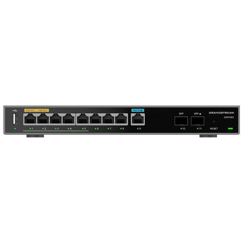 Grandstream GWN7003 Multi-WAN Gigabit VPN Router, 9 x GigE, 2 x SFP