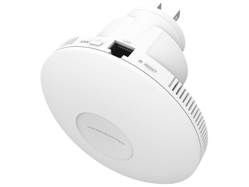 Grandstream 2X2 802.11AX WI-FI 6 PLUGGABLE MESH-AP, AX3000, INTERCHANGEABLE AC POWER PLUG GWN7660EM