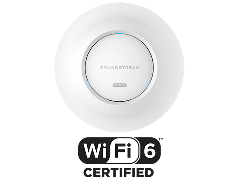 Grandstream 2X2:2 802.11AX TRI-BAND WI-FI 6E AP, AX5400, 1 X 2.5 + 1 X 1 GBE PORTS, BLE 5.2 GWN7665