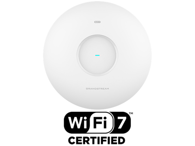 Grandstream 2X4X4 TRI-BAND WI-FI 7 INDOOR AP, 1 X 10 GBE, 1 X 2.5 GBE, BLE GWN7674
