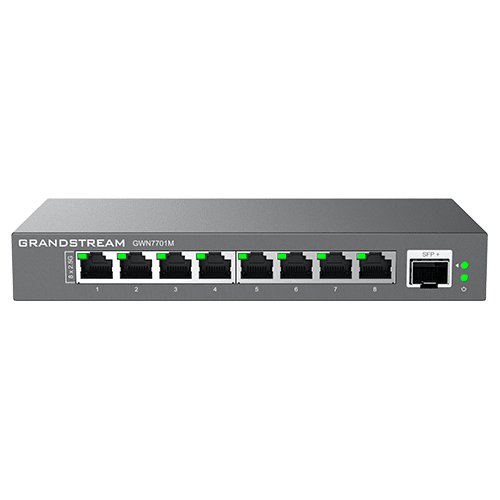 Grandstream GWN7701M Unmanaged 8-Port 2.5G Multi-Gigabit Switch 1 X SFP