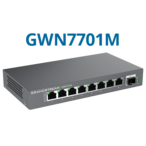 Grandstream GWN7701M Unmanaged 8-Port 2.5G Multi-Gigabit Switch 1 X SFP